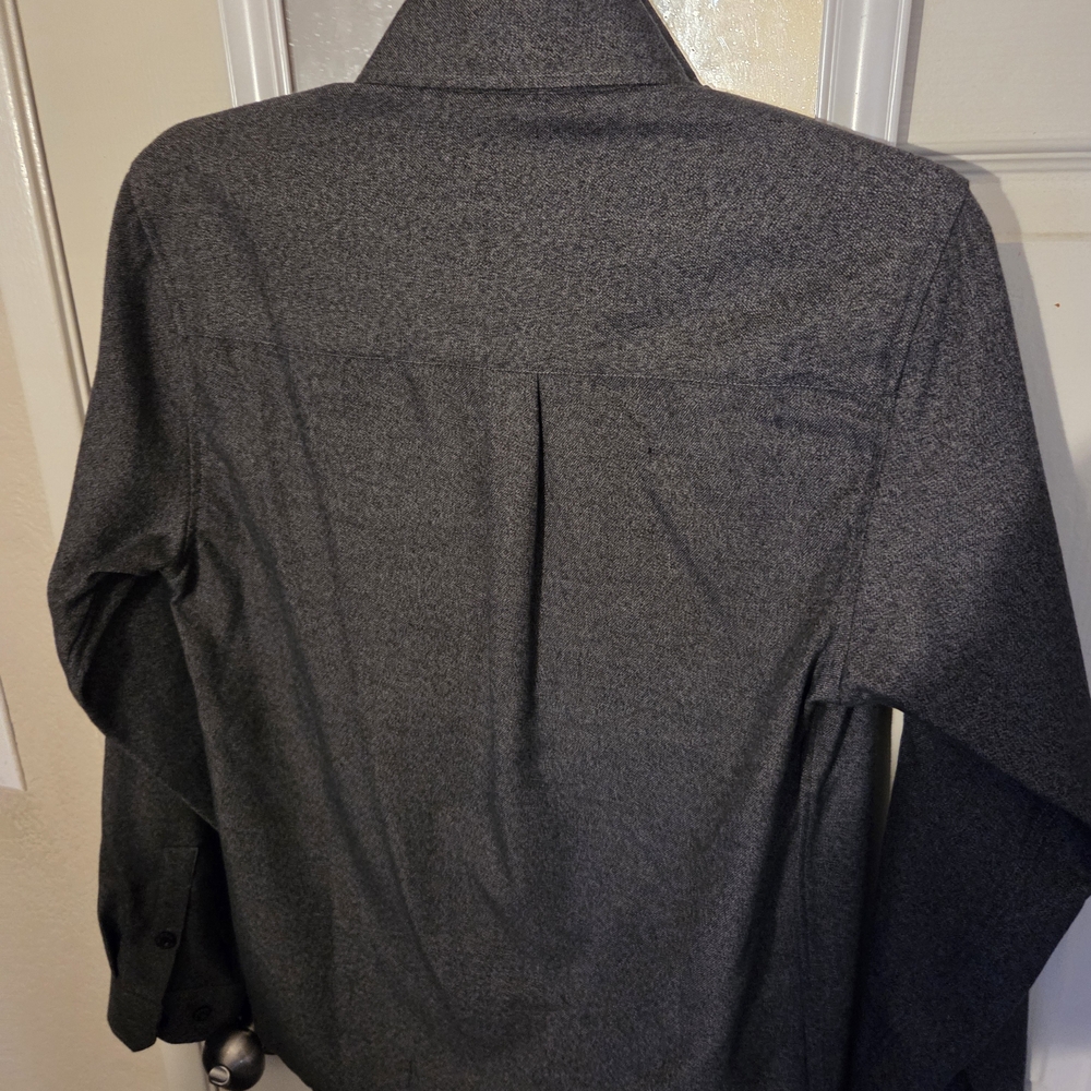 Men's Dark Gray Button-Up Jacket